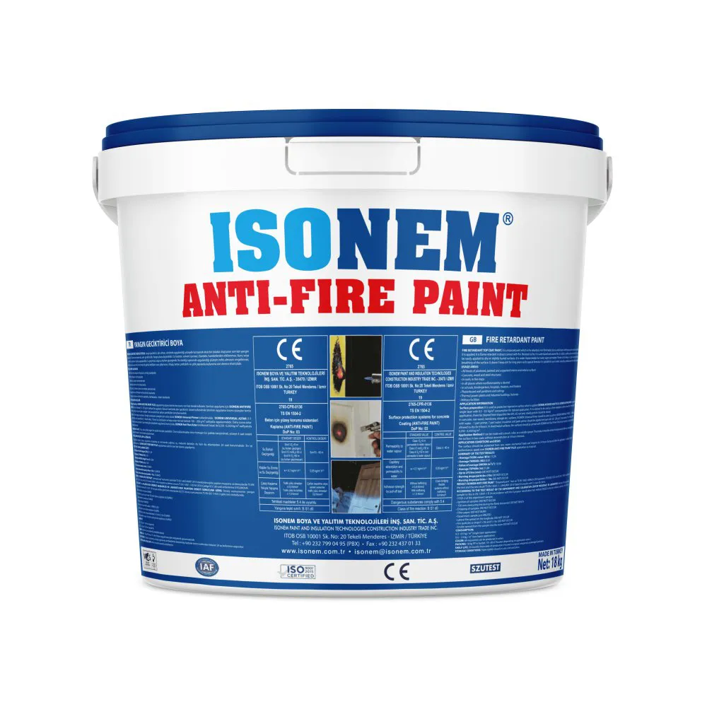 İsonem Anti Fire Paint - Yangın Geciktirici Son Kat Boya