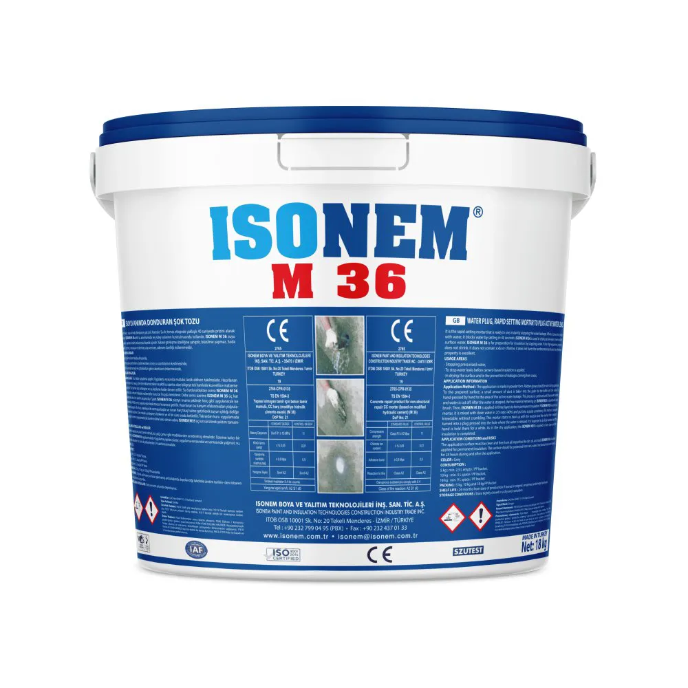 İsonem M 36 - Hızlı Prizli Şok Harcı